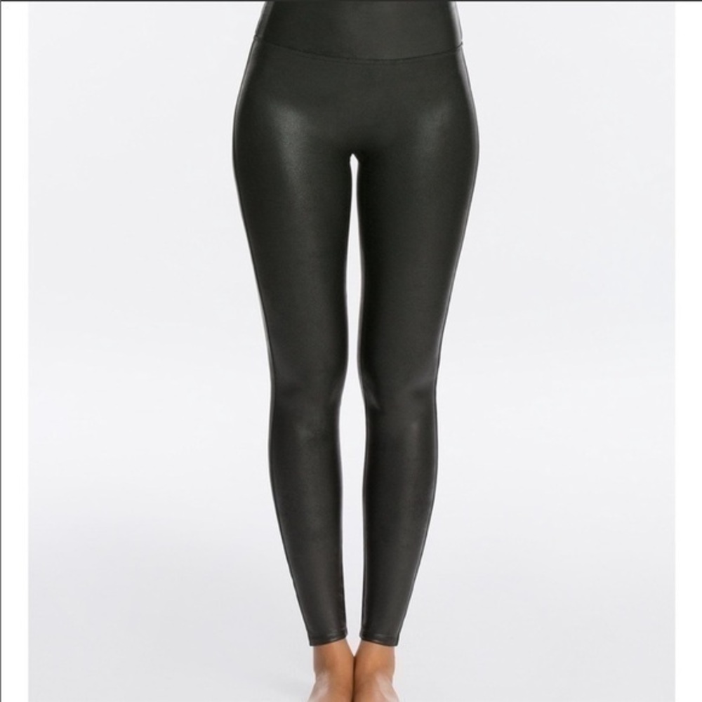 SPANX faux leather leggings NWOT